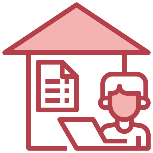 Working at home icon
