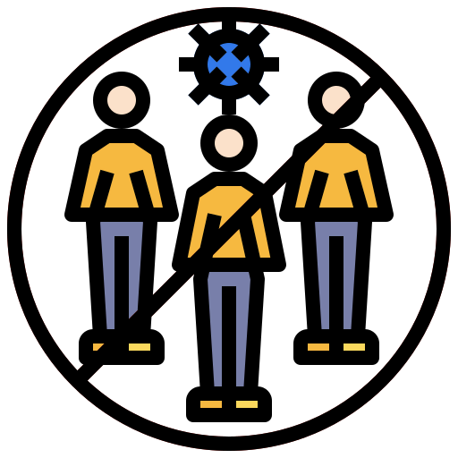 Avoid crowds Symbol