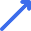 Diagonal arrow icon 64x64