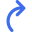 Curved arrow biểu tượng 64x64