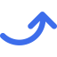 Curved arrow icon 64x64
