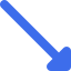 Diagonal arrow icon 64x64