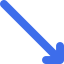 Diagonal arrow icon 64x64