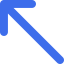 Diagonal arrow icon 64x64
