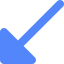 Diagonal arrow icon 64x64