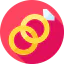 Wedding rings icon 64x64