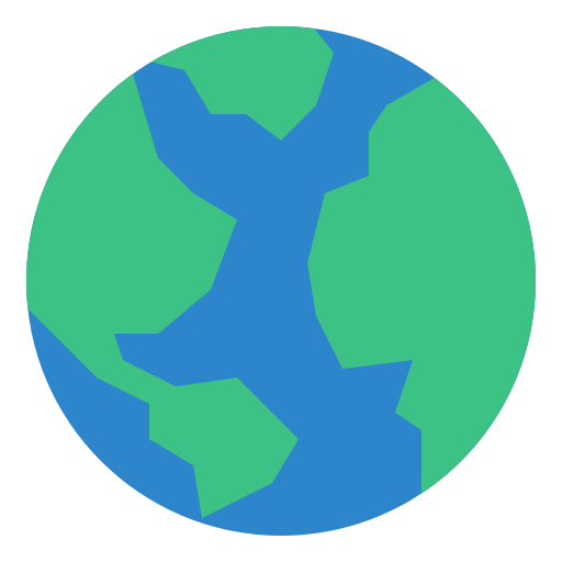 World map icon