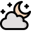 Cloudy night icon 64x64