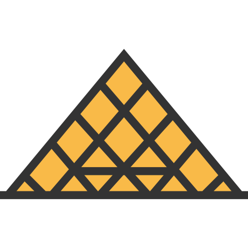 Louvre pyramid 图标