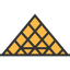 Louvre pyramid icon 64x64