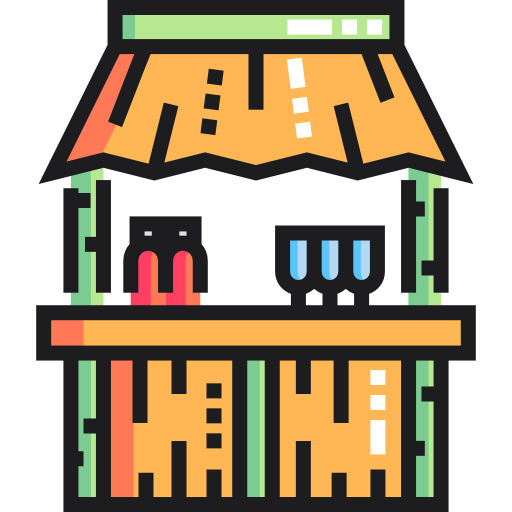 Пляжный бар иконка