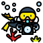 Scuba diving icon 64x64