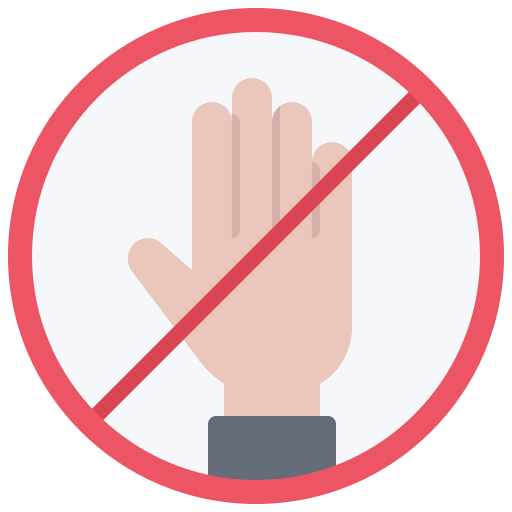 Dont touch icon
