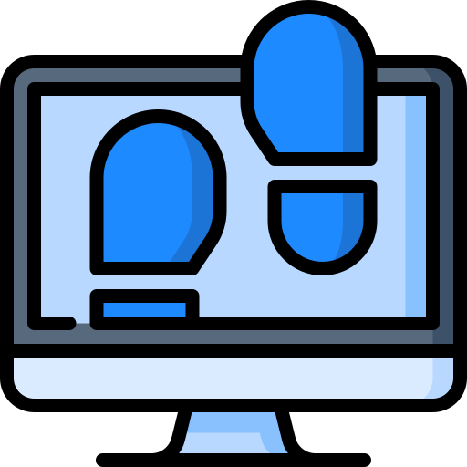 Digital footprint icon