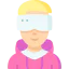 Virtual reality glasses icon 64x64