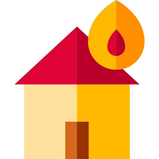 Burning house Symbol