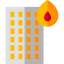 Burning building icon 64x64