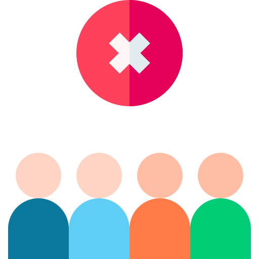 Avoid crowds icon
