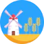 Ветряная мельница иконка 64x64