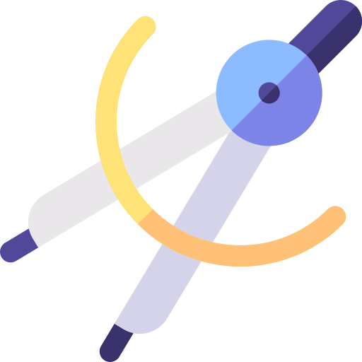 Drawing compass icon