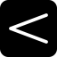 Less than symbol icon 64x64