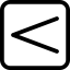 Less than symbol icon 64x64