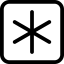 Asterisk symbol icon 64x64