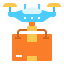 Drone delivery icon 64x64