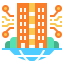 Smart city icon 64x64