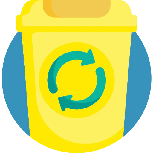 Trash bin icon