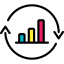 Bar chart icon 64x64