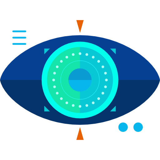 Bionic contact lens icon