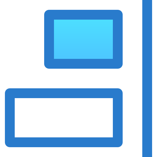 Right alignment icon