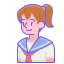 Schoolgirl icon 64x64