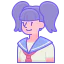Schoolgirl icon 64x64