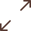 Diagonal arrow icône 64x64