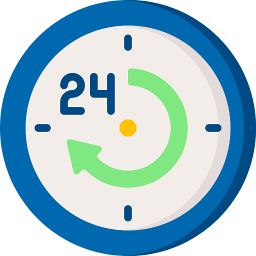 24 hours icon