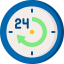 24 hours icon 64x64