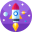 Rocket launch ícono 64x64