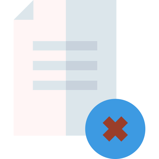Delete file icon