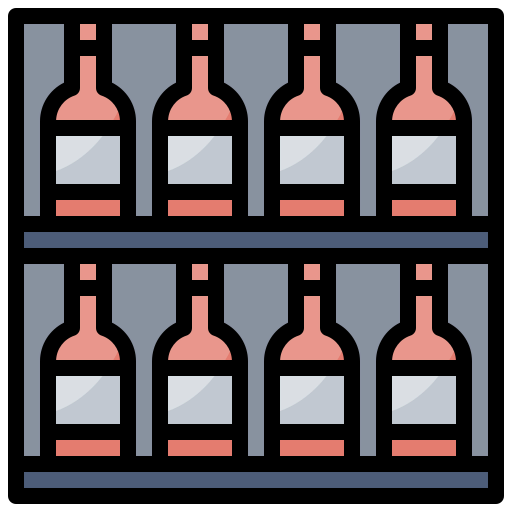Wine shelf ícone
