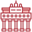 Brandenburg gate icon 64x64