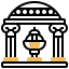 Greek pillars icon 64x64