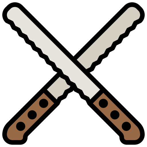 Bread knife icon