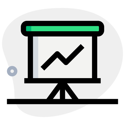 Line graph icon