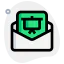 Open envelope icon 64x64