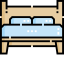 Double bed ícono 64x64