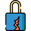 Broken padlock icon 64x64