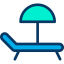 Sunbed icon 64x64
