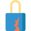 Broken padlock アイコン 64x64